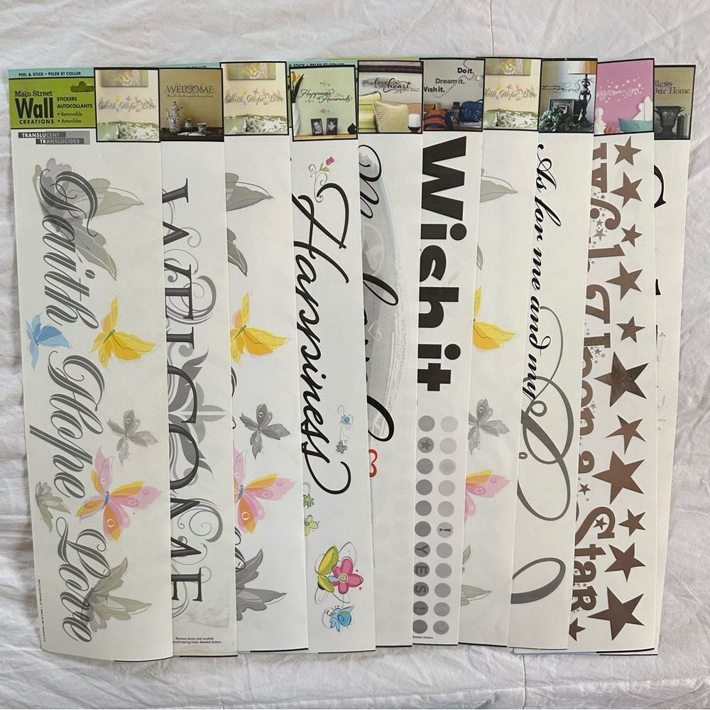 Wall Clings Decorative with Inspirational Quotes